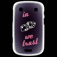 Coque Blackberry Bold 9900 In Gamble We trust Rouge ZG