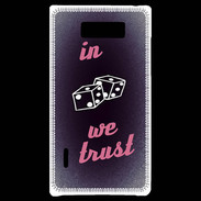 Coque LG Optimus L7 In Gamble We trust Rouge ZG