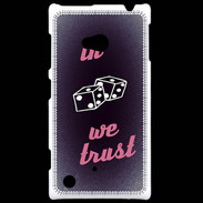 Coque Nokia Lumia 720 In Gamble We trust Rouge ZG