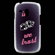 Coque Samsung Galaxy S3 Mini In Gamble We trust Rouge ZG