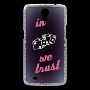 Coque Samsung Galaxy Mega In Gamble We trust Rouge ZG
