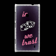 Coque Nokia Lumia 520 In Gamble We trust Rouge ZG