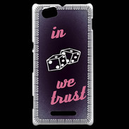 Coque Sony Xperia M In Gamble We trust Rouge ZG