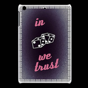 Coque iPadMini In Gamble We trust Rouge ZG