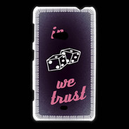 Coque Nokia Lumia 625 In Gamble We trust Rouge ZG