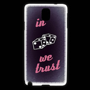 Coque Samsung Galaxy Note 3 In Gamble We trust Rouge ZG