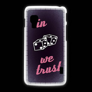 Coque LG L5 2 In Gamble We trust Rouge ZG