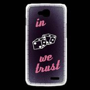 Coque LG L90 In Gamble We trust Rouge ZG