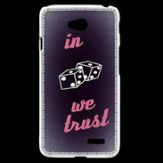 Coque LG L70 In Gamble We trust Rouge ZG