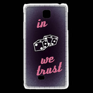Coque LG F5 In Gamble We trust Rouge ZG