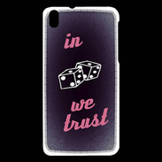 Coque HTC Desire 816 In Gamble We trust Rouge ZG