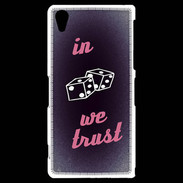 Coque Sony Xperia Z2 In Gamble We trust Rouge ZG