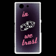 Coque Sony Xperia Z3 Compact In Gamble We trust Rouge ZG
