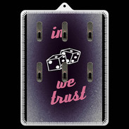Porte clés In Gamble We trust Rouge ZG