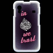 Coque Samsung ACE S5830 In Islam We trust Rouge ZG