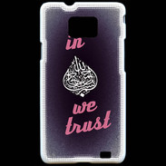 Coque Samsung Galaxy S2 In Islam We trust Rouge ZG