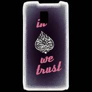 Coque LG P990 In Islam We trust Rouge ZG