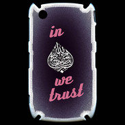 Coque Blackberry 8520 In Islam We trust Rouge ZG