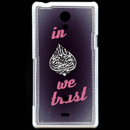 Coque Sony Xperia T In Islam We trust Rouge ZG