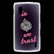 Coque LG Nexus 4 In Islam We trust Rouge ZG
