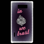 Coque LG Optimus L7 In Islam We trust Rouge ZG