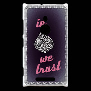 Coque Nokia Lumia 925 In Islam We trust Rouge ZG