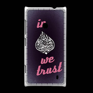 Coque Nokia Lumia 520 In Islam We trust Rouge ZG