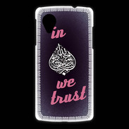 Coque LG Nexus 5 In Islam We trust Rouge ZG