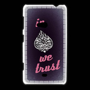 Coque Nokia Lumia 625 In Islam We trust Rouge ZG