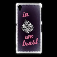 Coque Sony Xpéria Z1 In Islam We trust Rouge ZG