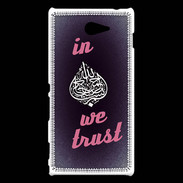 Coque Sony Xperia M2 In Islam We trust Rouge ZG