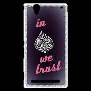 Coque Sony Xperia T2 Ultra In Islam We trust Rouge ZG