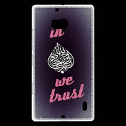Coque Nokia Lumia 930 In Islam We trust Rouge ZG