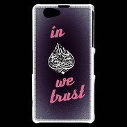 Coque Sony Xperia Z1 Compact In Islam We trust Rouge ZG