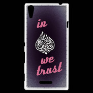 Coque Sony Xperia T3 In Islam We trust Rouge ZG