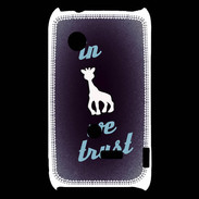 Coque Sony Xperia Typo In Girafe We trust Bleu ZG