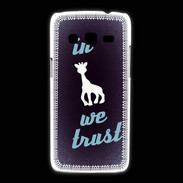Coque Samsung Galaxy Express2 In Girafe We trust Bleu ZG