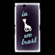 Coque Sony Xpéria Z Ultra In Girafe We trust Bleu ZG