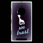 Coque Nokia Lumia 830 In Girafe We trust Bleu ZG