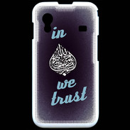 Coque Samsung ACE S5830 In Islam We trust Bleu ZG