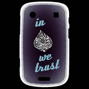 Coque Blackberry Bold 9900 In Islam We trust Bleu ZG