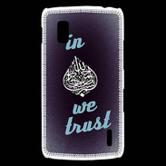 Coque LG Nexus 4 In Islam We trust Bleu ZG