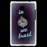 Coque LG Optimus L3 II In Islam We trust Bleu ZG