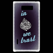 Coque LG Optimus L7 In Islam We trust Bleu ZG