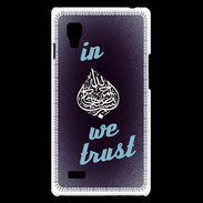 Coque LG Optimus L9 In Islam We trust Bleu ZG
