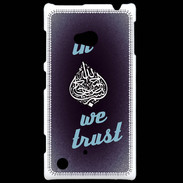 Coque Nokia Lumia 720 In Islam We trust Bleu ZG