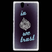 Coque Sony Xperia Z In Islam We trust Bleu ZG