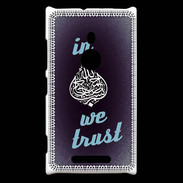 Coque Nokia Lumia 925 In Islam We trust Bleu ZG