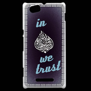 Coque Sony Xperia M In Islam We trust Bleu ZG
