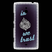 Coque Nokia Lumia 1320 In Islam We trust Bleu ZG
